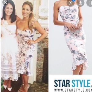 Practically brand new ASOS pink floral dress